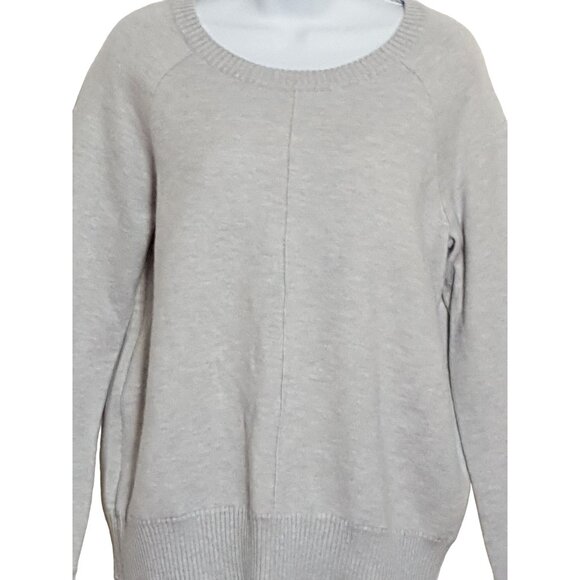 Max & Mia Soft Grey Long Sleeve Front Seam Sweatshirt Sweater Top S - Picture 1 of 9